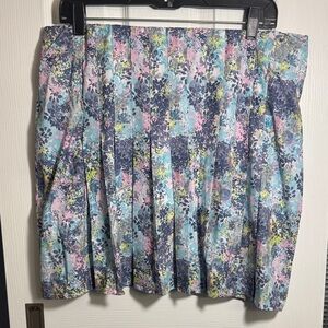 Floral Pleated Women's Skirt
